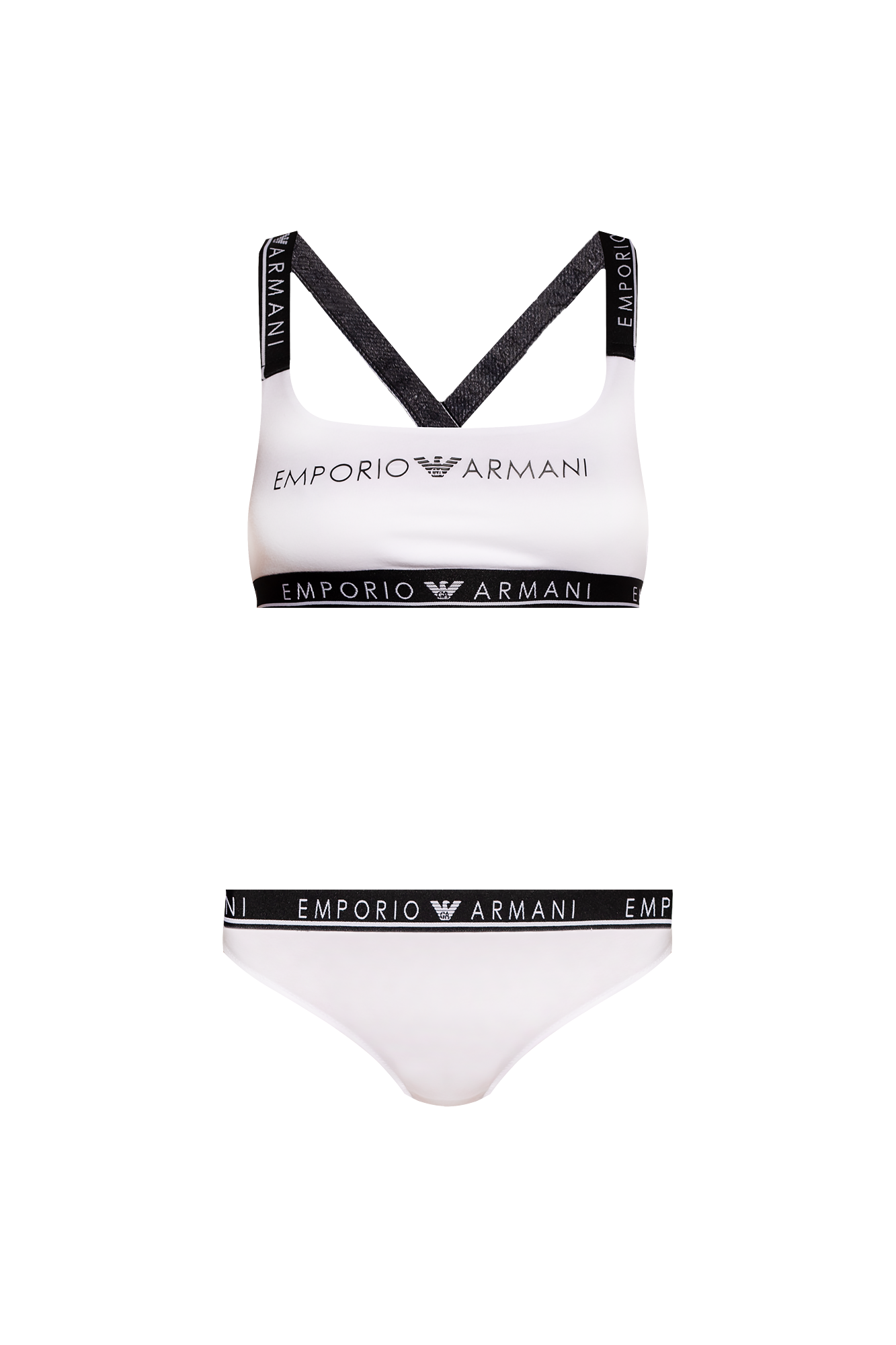 White Bra & briefs set Emporio Armani Vitkac GB